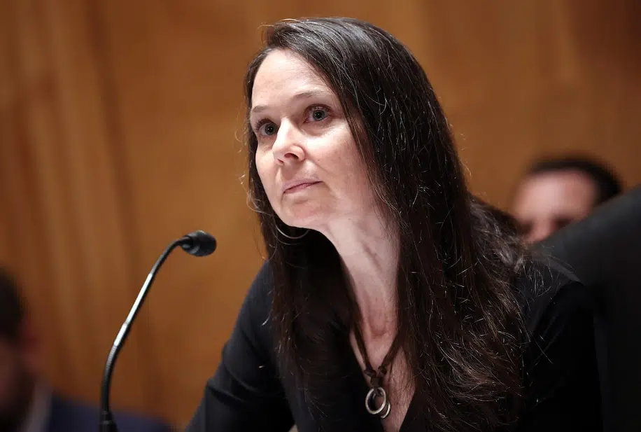 Jen Easterly, director of the Cybersecurity and Infrastructure Security Agency. (Kevin Dietsch/Getty Images)